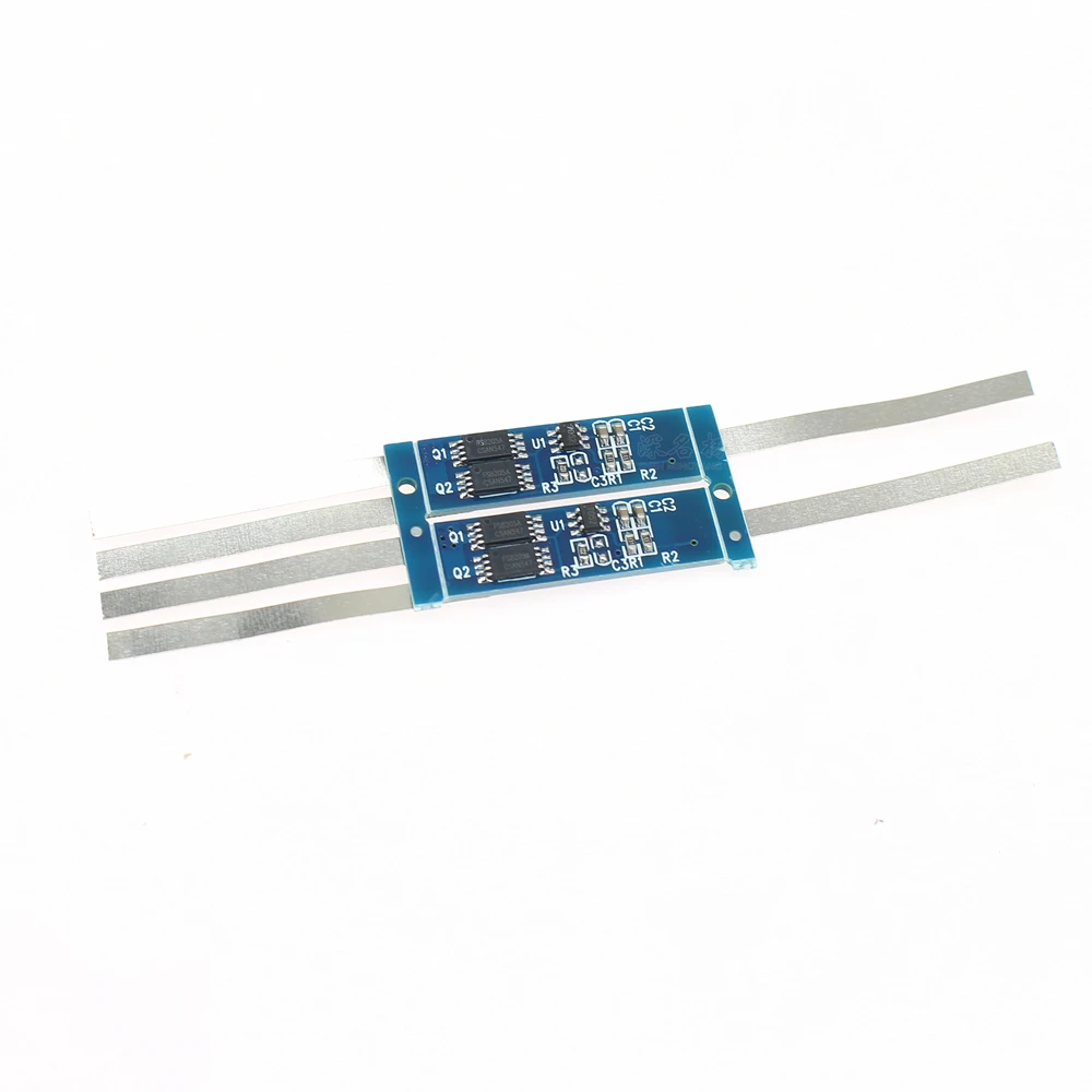 18650 리튬 배터리 보호 보드 플러스 니켈 스트립 7.4V 과전류 3-9A 단일 및 이중 mos의 두 문자열