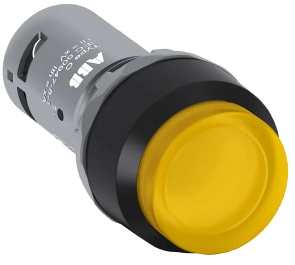 

CP1-11Y-10 10103847 Compact Pushbutton - Momentary - Flush - Yellow - Illuminated - Black plastic - 1NO