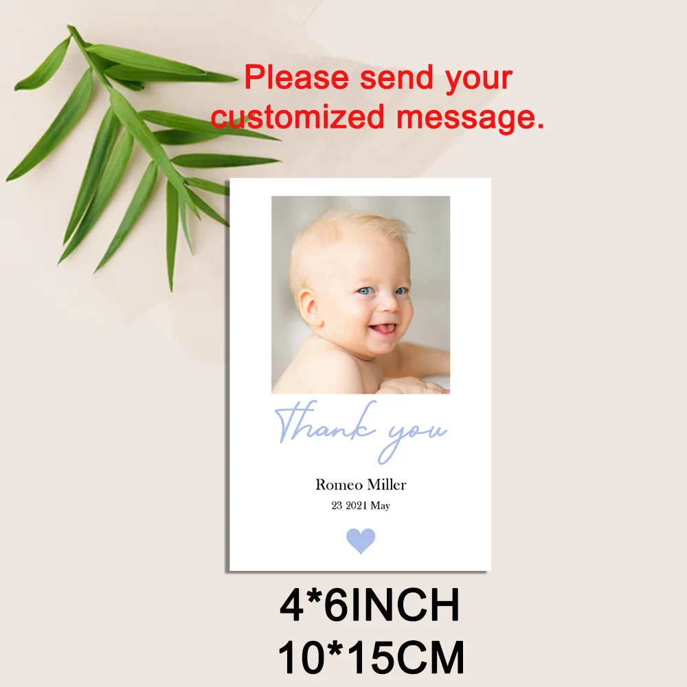 

Baby Thank You Cards with Envelopes, Custom Photo, DIY Thank You Cards, New Arrival