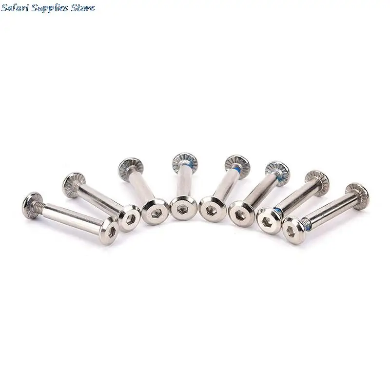 8Pcs Roller Skates Parts Axle Male And Female Screws For Child Kids Or Adult Inline Skates