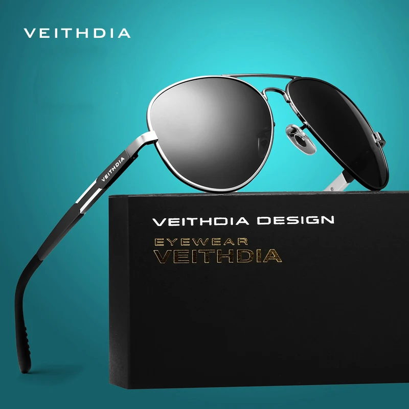 

VEITHDIA Pilot Sunglasses Aluminum Men Women Eyewear Polarized UV400 Lens Sun Glasses Male Classic Eyeglasses For Driving 6695