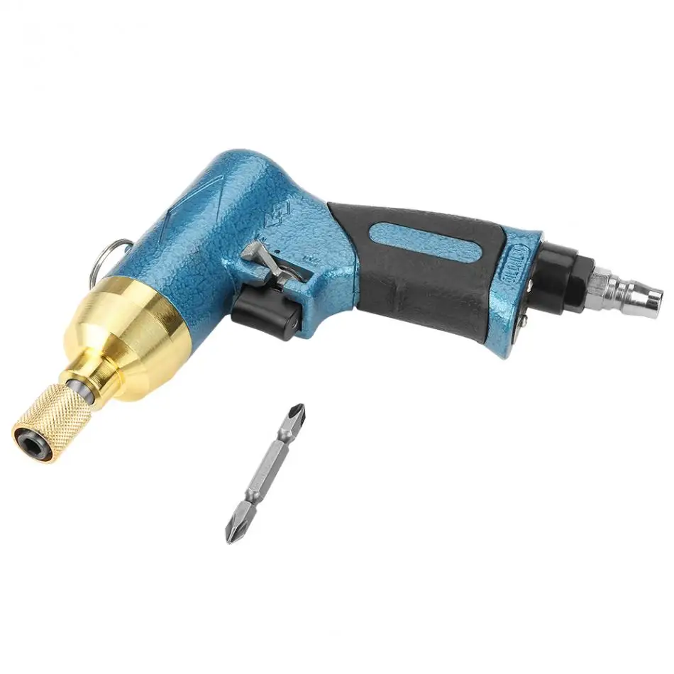 Gratis Verzending Industriële 5H 8000Rpm Pneumatische Schroevendraaier Houvast Air Rechte Air Schroevendraaier Schroevendraaier Bits Set Power Tools