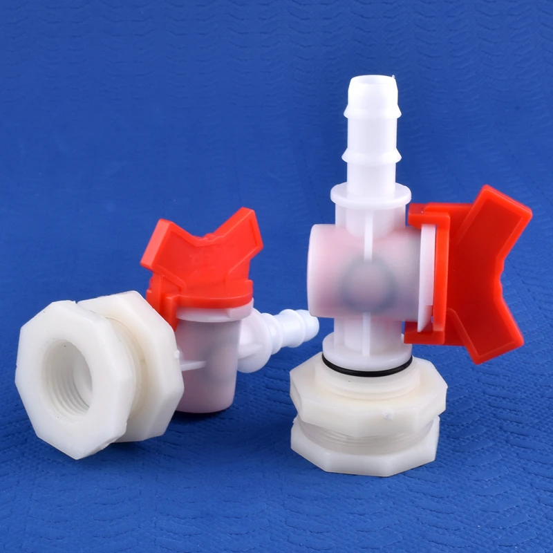 1~30 Sets/lot G1/2 To 4~20mm ABS Water Tank Connector POM Valve Set Aquarium Tank Joint Garden Irrigation Water Pool Hose Joint