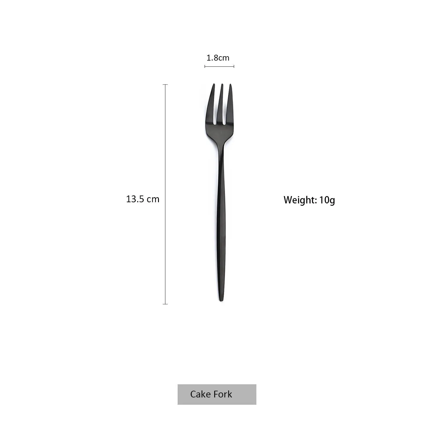 1pc Tea Forks Set Stainless Steel Small Fork Gold Fruit Fork Dessert Fork For Cake Snack Black Salad Fork Mini Cake Fork