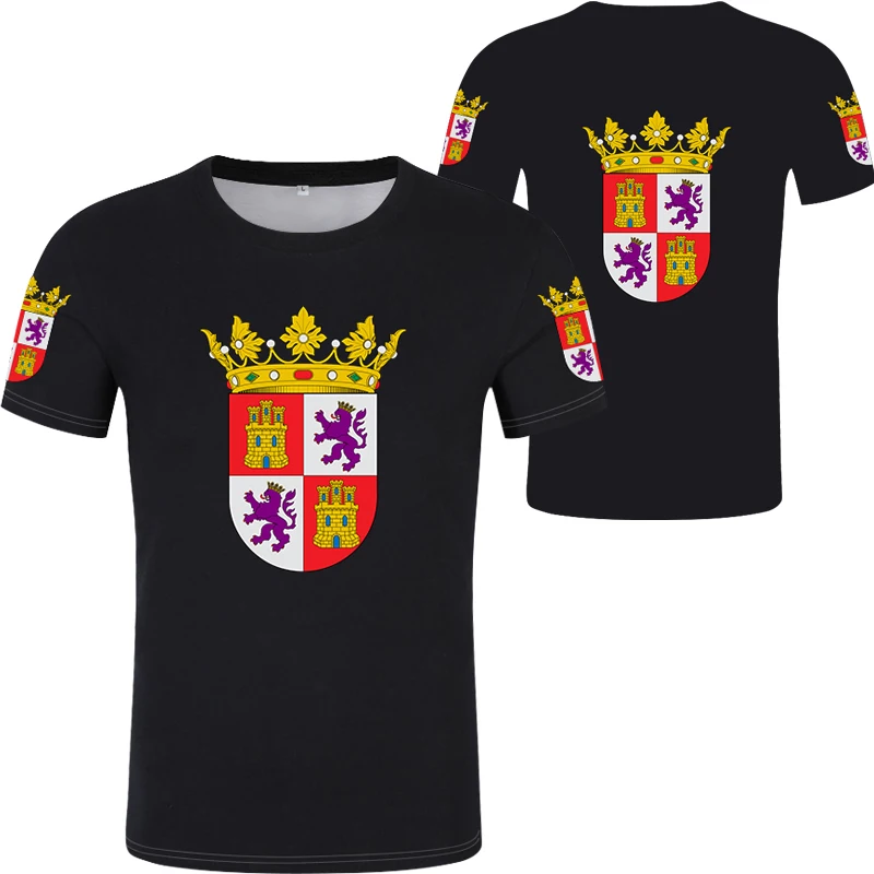 CASTILLA Y LEON fashion 2020 New Cool T-shirt valladolid t-shirt print flag word salamanca burgos zamora top sports short sleeve