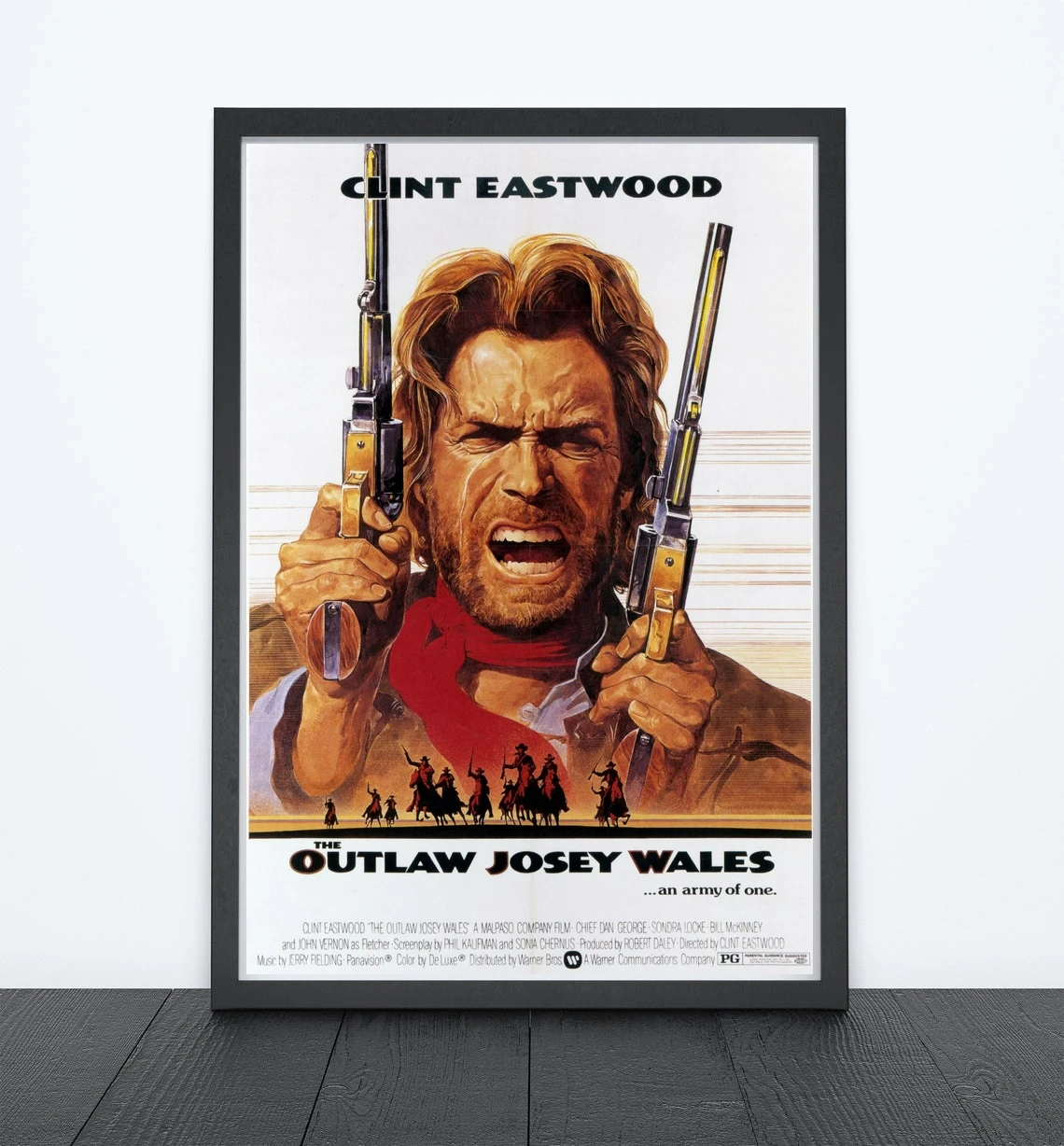 The Outlaw Josey Wales (1976) Poster American Revisionist Western Film Wall Decor Clint Eastwood Print Art Gift