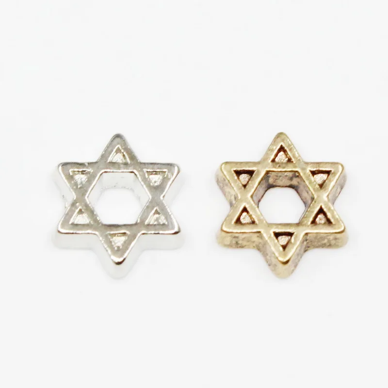 20pcs/lot Star of David Floating Charms For Glass Lockets Memory Pendant DIY Jewelry Accessory
