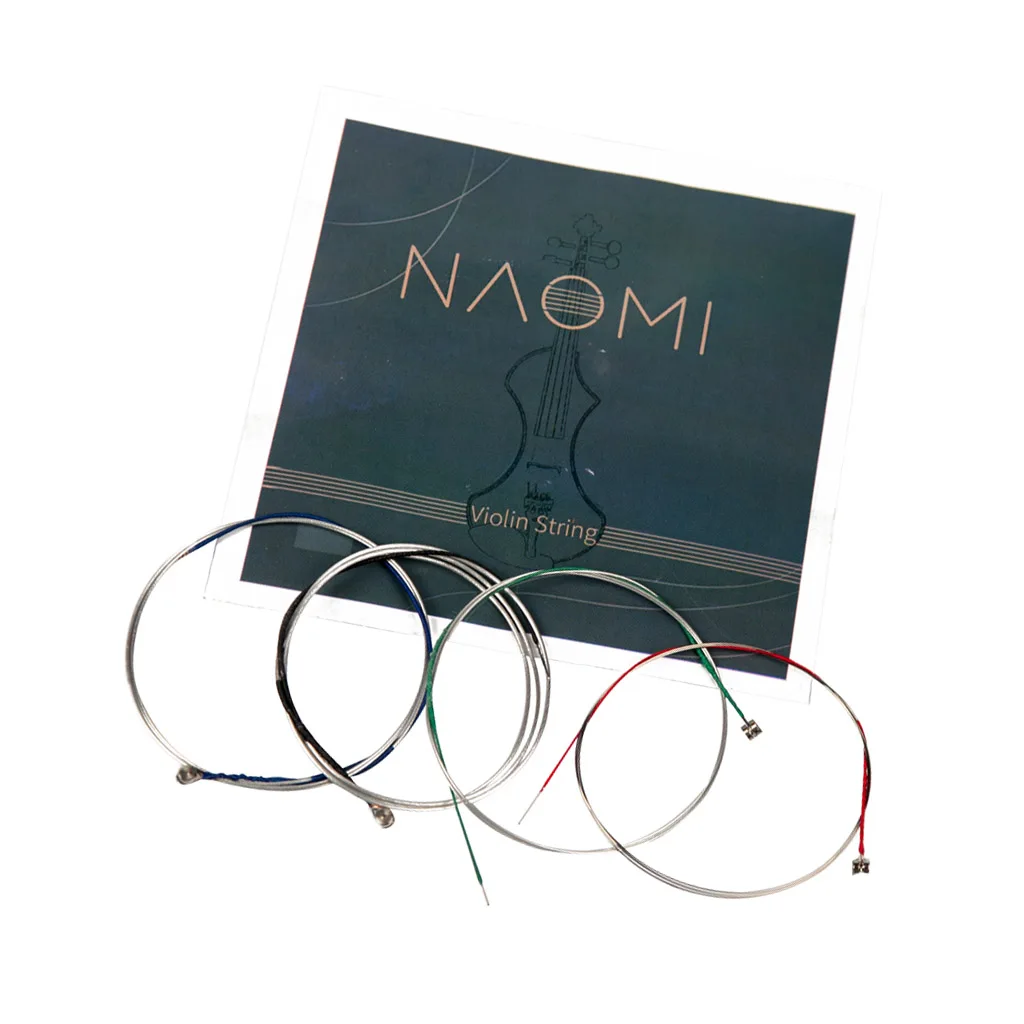 

4pcs/set Violin Fiddle Replacement Strings Nickel String for 4/4 3/4 Violin Musical Instruments Accessories