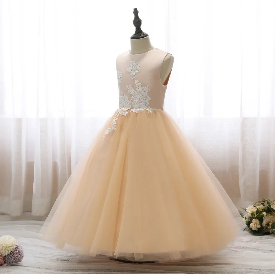 Blumen mädchen Kleid für Kinder Erstkommunion Hochzeit Geburtstag Abend Party Zeremonie Ball Festzug Event Junior Brautjungfer Kleid