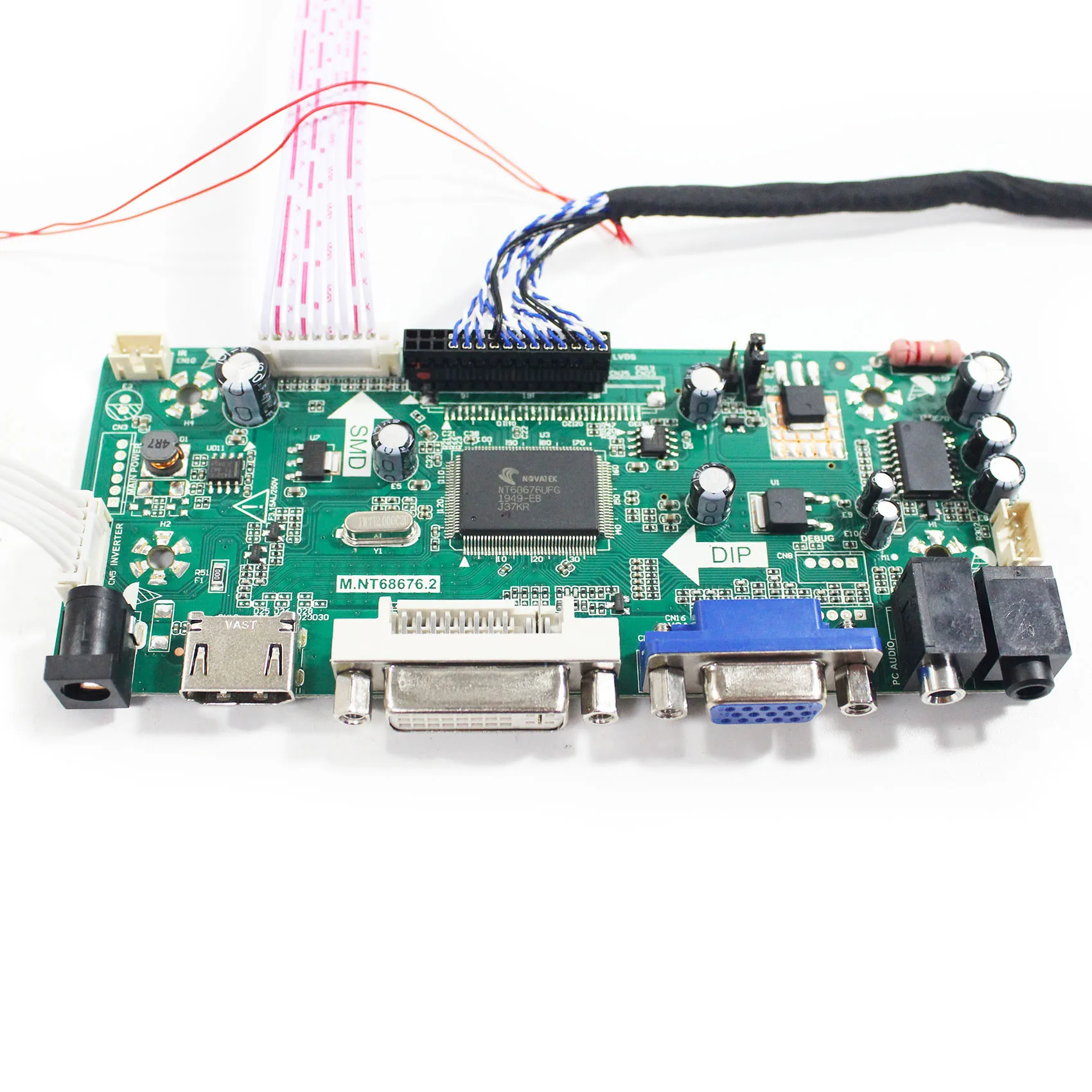 ل 20.1 في LM201U05 شاشة LCD HD مي VGA DVI LCD لوحة للقيادة M.NT68676