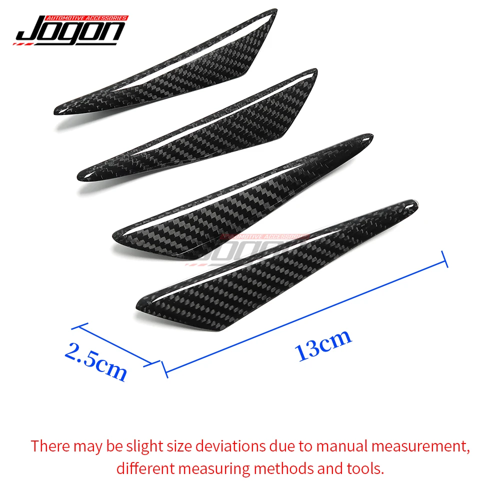 Carbon Fiber Front Bumper Side Lip Splitter Fin Air Cover Accessories For VW GOLF 5 6 7 MK4 MK5 MK6 MK7 GTI R R-LINE Polo Jetta