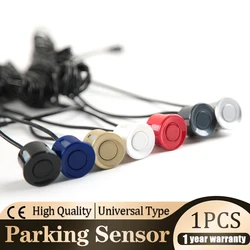 Kit de Sensor de aparcamiento para coche, Monitor negro, rojo, azul, plateado, dorado, blanco, gris, champán, dorado, sistema de marcha atrás, 22mm, 1 unidad