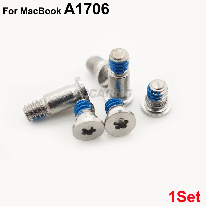 Aocarmo 1Set For MacBook A1706 Bottom Screws Back Cover Screw Replacement Parts