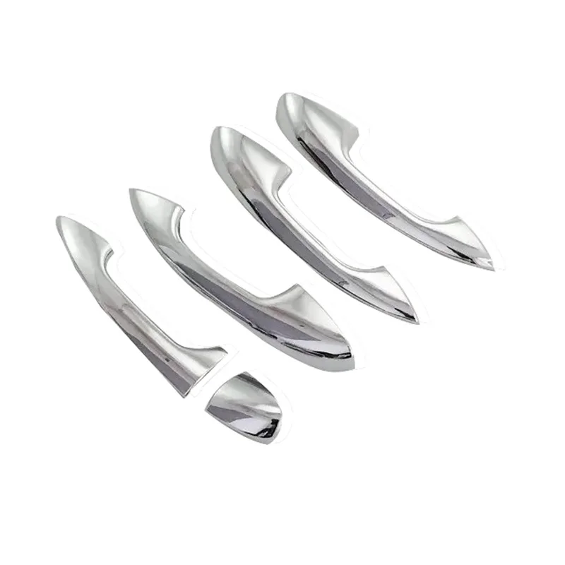 Auto ABS Chrome Exterior Door Handle Cover Trim Sticker for Mercedes Benz C Class W205 GLC X253 E Class W213 Car Accessories LHD