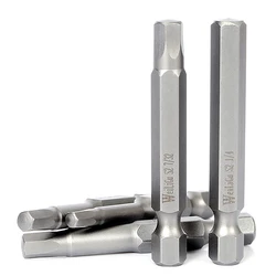 Magnetic Imperial Hex Screwdriver Bits Allen Wrench Drill Bits 50mm 1/16 5/64 3/32 7/64 1/8 9/64 5/32 3/16 7/32 1/4 5/16 3/8