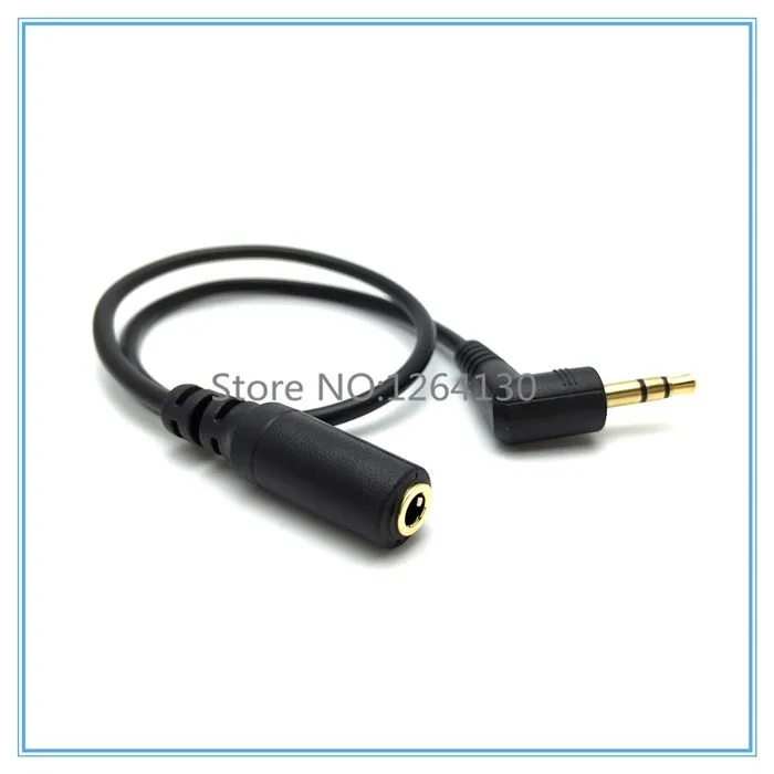 Gold Plated 3.5mm Right Angle Male To Male Audio Cable - 6ft - 4 Pole Stereo