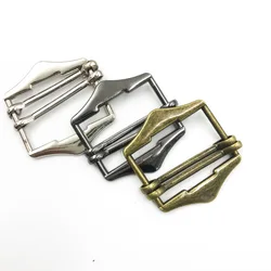 Metal Alloy Slider Adjuster Buckle Double Bar Roller Pin Buckle for Trousers Webbing Strap Bag LeatherCraft 20MM 25MM 30MM
