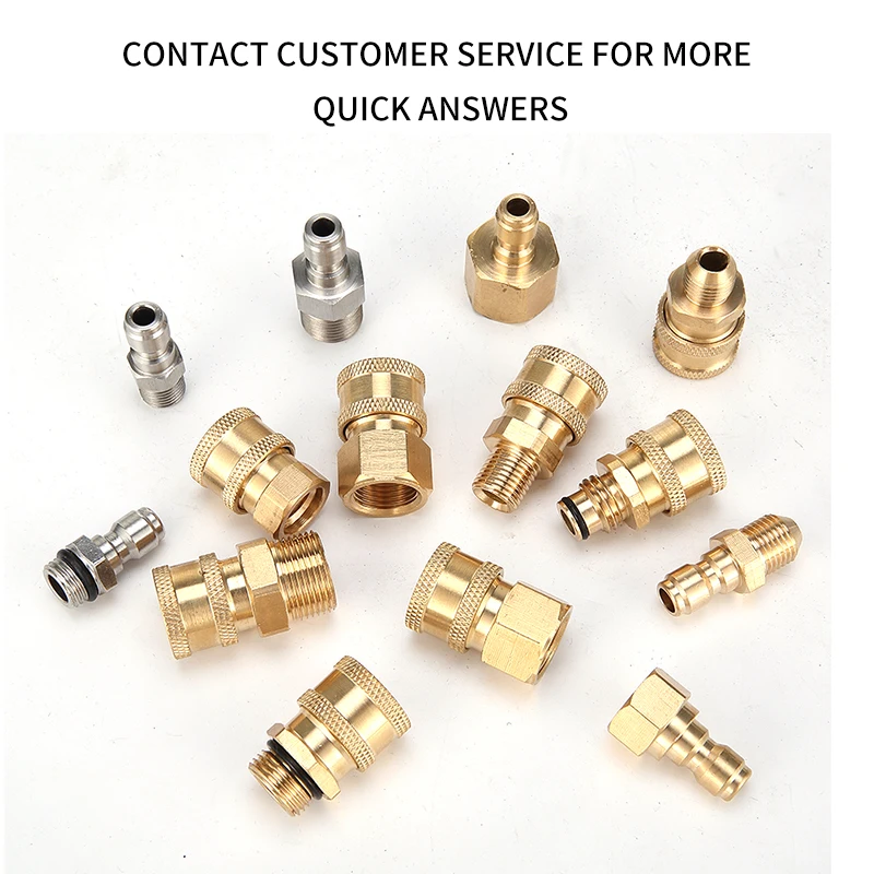 Car Wash 1/4 Female Adapter For High Pressure Washer M14 Thread Connect Car Washing Gun Watering Quick Connector Couplers