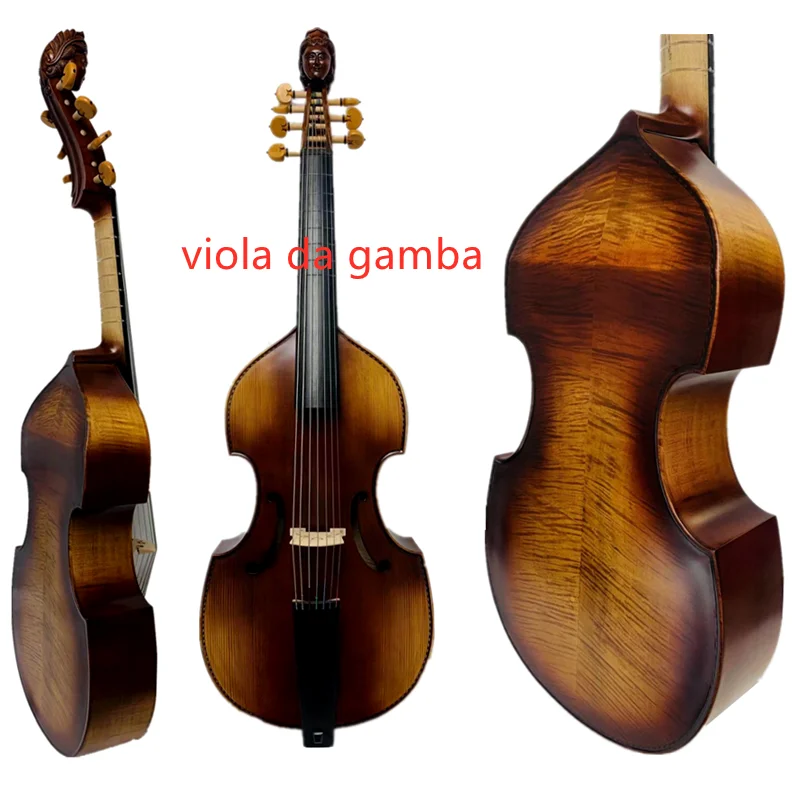 

Baroque Style SONG profession Maestro 7 strings 27" viola da gamba, angel scroll