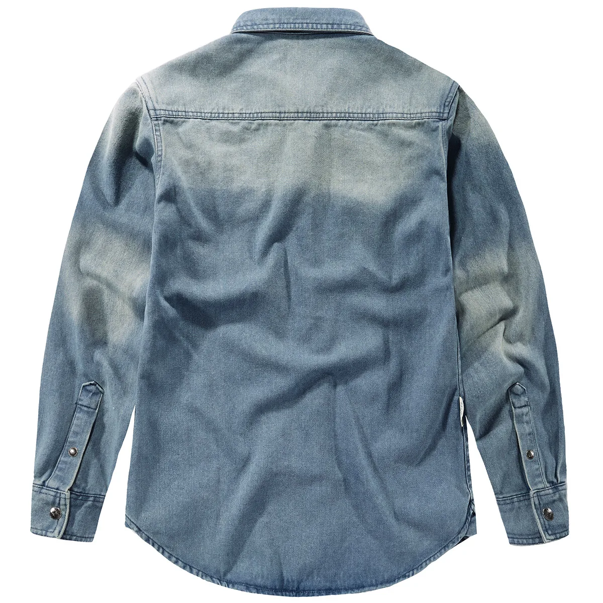 Denim Casual Male Shirt Men\'s Long Sleeve Shirts Spring Fashionable Social Clothing Outdoor Sports Work Clothes Vintage Top