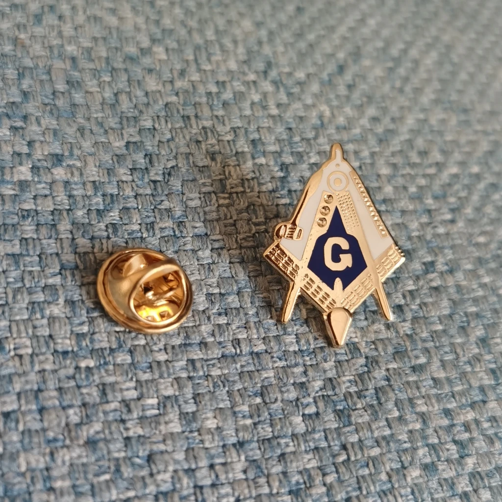 Factory Price For  Blue Working Tools Trowel Master Masonry Masonic Freemason Lapel Pin