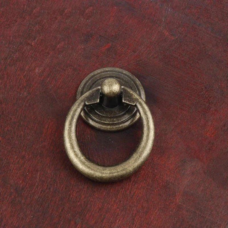 MELCircle Foy-Poignée de Porte en Alliage de Zinc, Couleur Bronze et Noir, Accessoire pour Armoire, Commode, Panneau Chi, Rétro