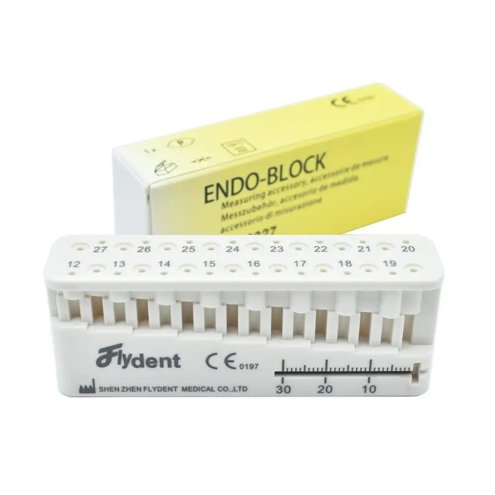 Endo Block Mini Endodontics Stand Dental Measuring Tools for Root canal Working Length Autoclavable Endo File Organizer