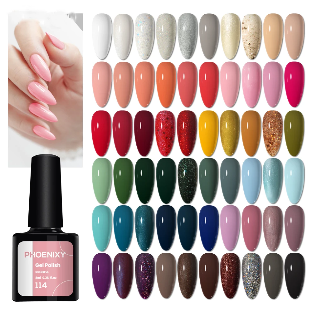 Smalto Gel 162 colori smalto per unghie Gel 8ml smalto per unghie Base e Top Coat smalto per unghie Gel Semi permanente tutto per Manicure