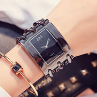 G&D 2024 New Casual Fashion Women's Bracelet Watch Three Chain  Quartz Watch Gift Watch