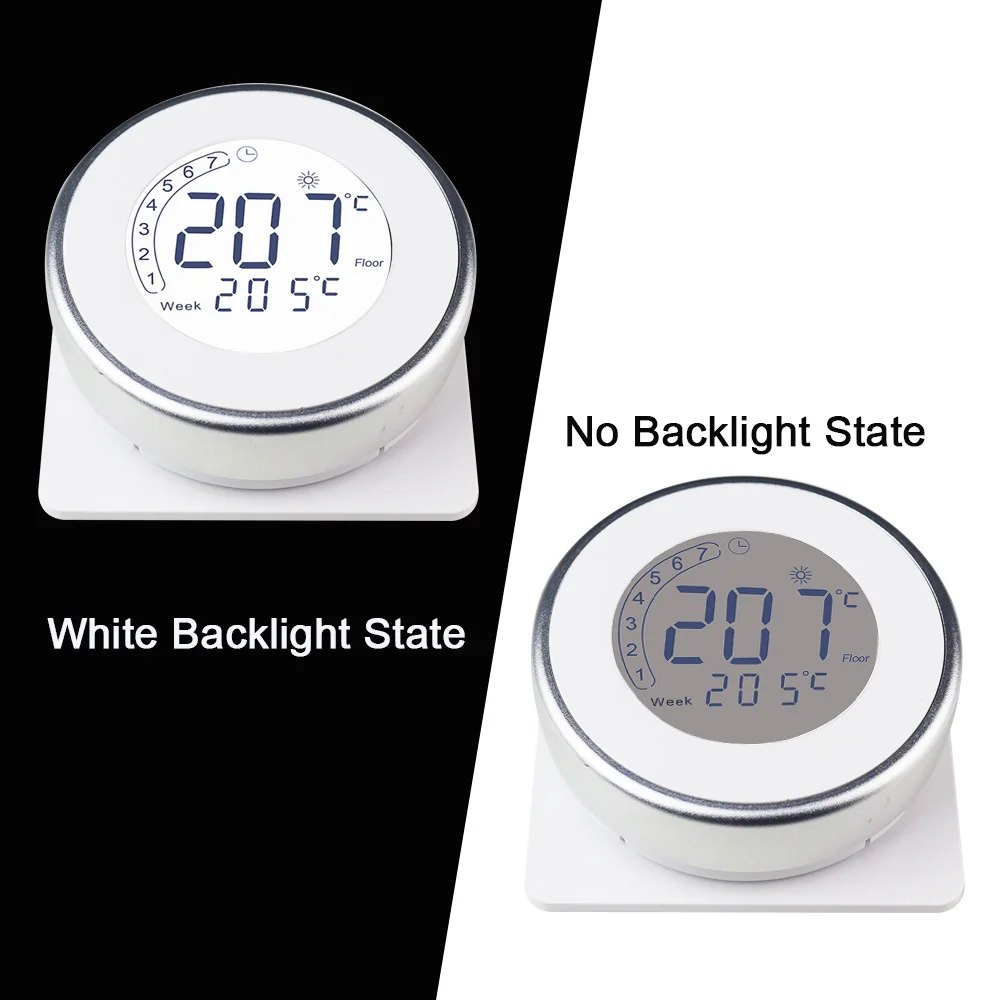 16A Floor Programming Heating Thermostat 85-250V AC Digital Room Temperature Controller Regulator Weekly LCD Screen