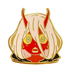 Darling in the Franxx Zero Two Kawaii Chibi Brooch Anime Fans Flair Addition