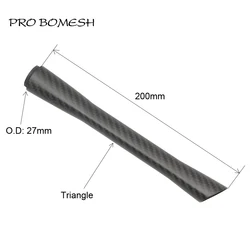 Pro Bomesh 16g Triangle Taper Carbon Tube 20cm Grip Rod Building Component Handle Rod Repair DIY blank Accessory