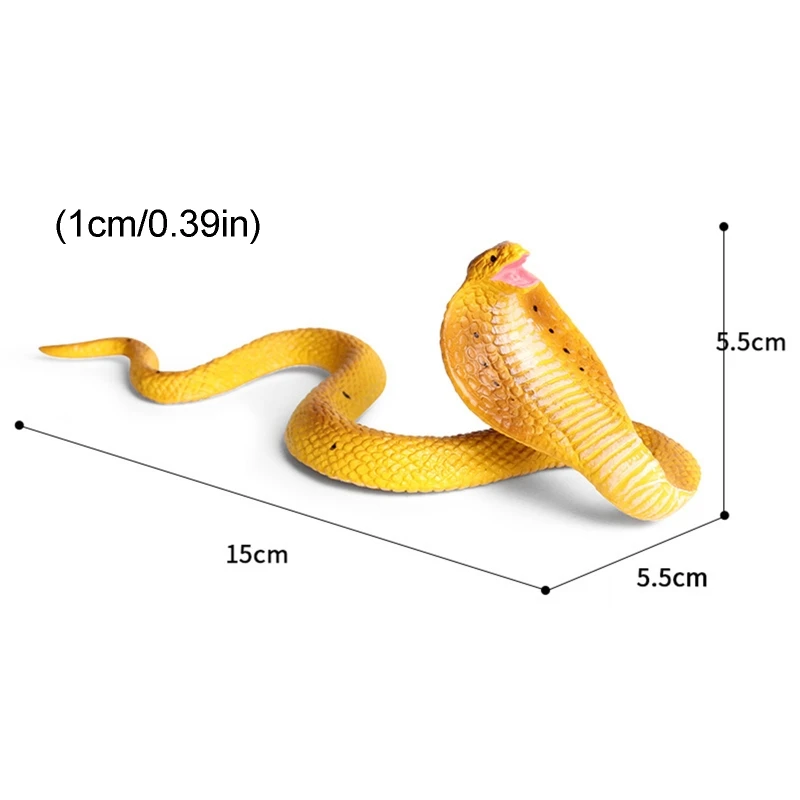 

900C Realistic Simulation Rubber Snake Toy Garden lifelike Joke Prank Gift Halloween Party Props to Scare Birds