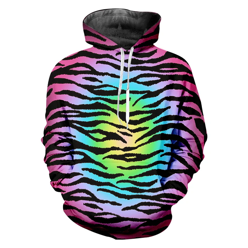 

Purple Colorful Zebra Hoodies 3D Printed Hooded Sweatshirt Men Women Oversized Hoodie Hip Hop Pullover Autumn Winter Unisex Coat