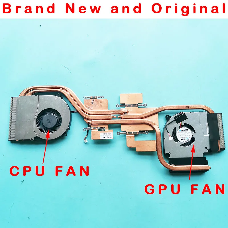 New Laptop CPU GPU Cooler Heatsink Fan for Shinelon T3 PRO EGC-77100V1-0AH 6-31-NH5E2-202 EFC-70100V1-0AH Radiator Thermal