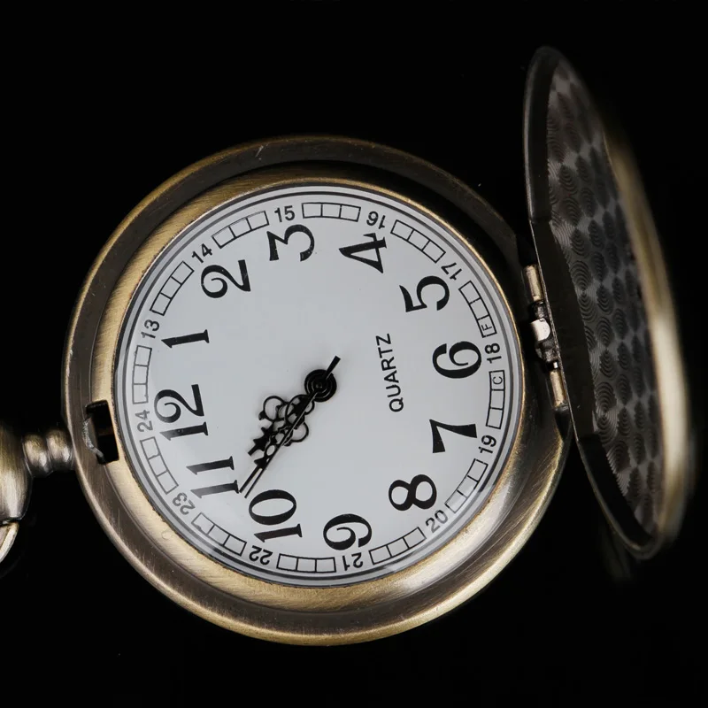 Steampunk motyw filmowy kwarcowy zegarek kieszonkowy Nightmare Before Christmas kwarcowy zegarki kieszonkowe z naszyjnik naszyjnik