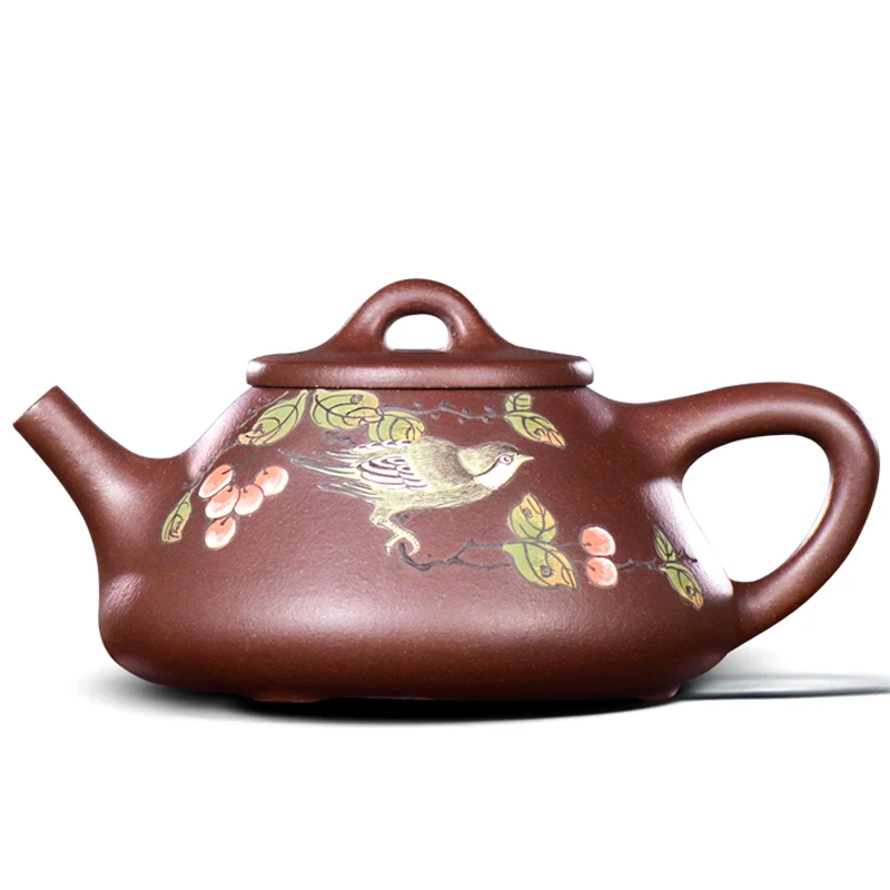 |Zhang Xiaoling are recommended for small capacity of pure manual mud painting masters the teapot TaoLing flower teapot