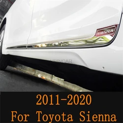 For Toyota Sienna 2011-2020 door side line garnish body molding cover protector trim Body trim Door side trim car Accessories