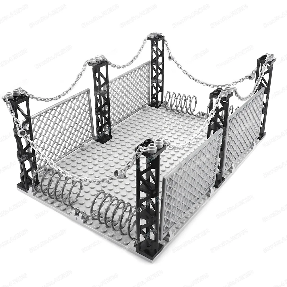 Furnishings Building Block Model Moc Military Figures Prison Weapons WW2 Experiment Base Assembly Diy Child Gift Educational Toy