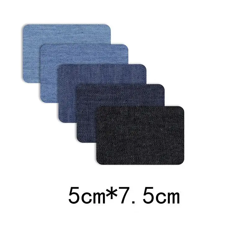 25/20/5PCS Denim Patches DIY Iron On Denim Elbow Patches Repair Pants For Jean Clothing And Jean Pants Apparel Sewing Fabric