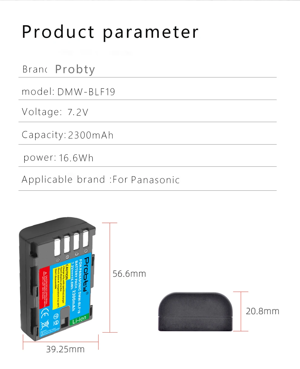 2300mAh DMW-BLF19E DMW-BLF19 aparat bateria DMW BLF19 BLF19 BLF19E + LCD podwójna ładowarka USB dla Panasonic Lumix GH3 GH4 GH5