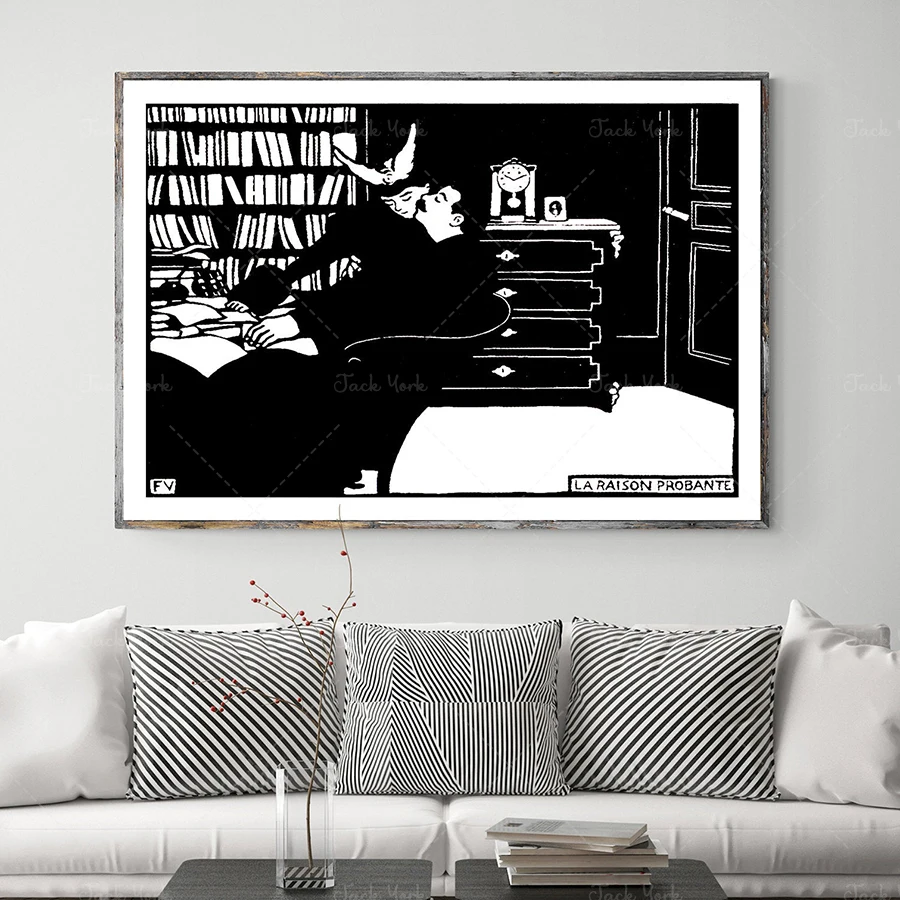 Felix Vallotton's Intimites series La Raison Probante fine art printing-poster paper, canvas printing/gift ideas/wall decoration