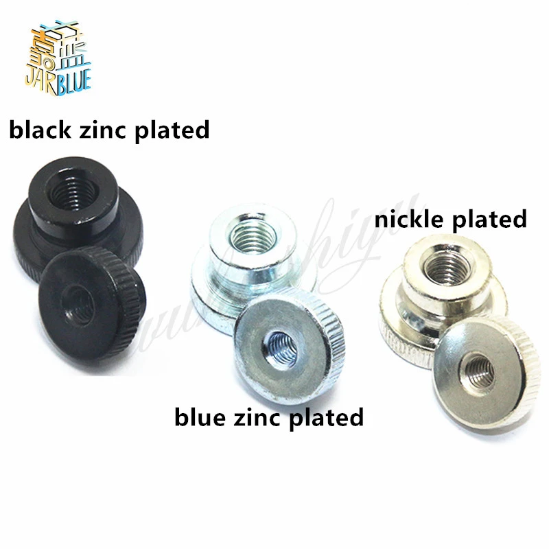 2-5Pc DIN466-B GB806 M3 M4 M5 M6 M8 M10Galvanized Knurled Thumb Nut Iinstrument Hand Tighten Nut 3D Printers Parts Curtain Wall