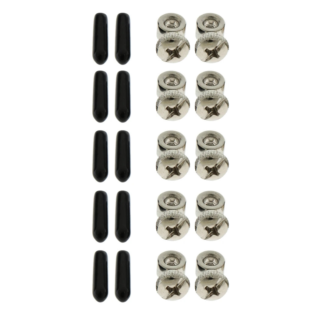 5 Sets Replacement Screws End Caps for Speed Cable Jump Skipping Ropes Cables Accessories Parts Components