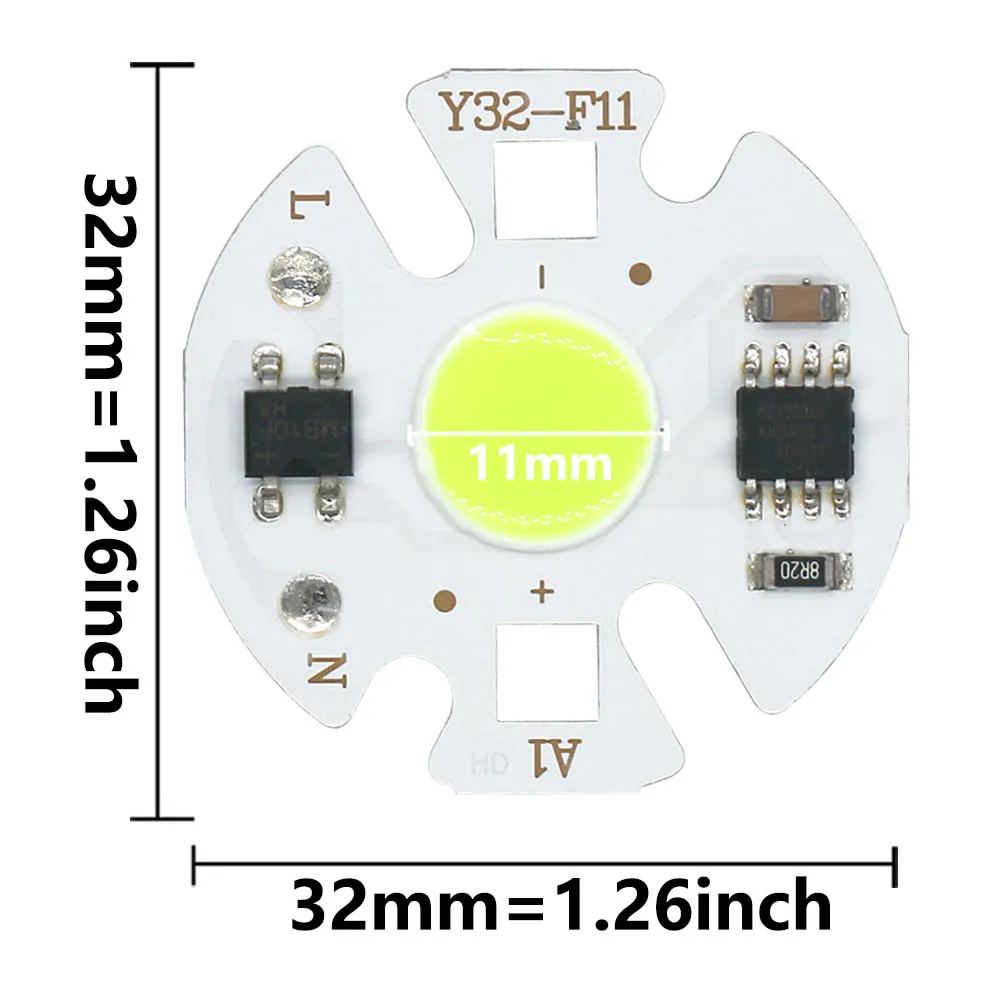 3W 5W 7W 9W 220V LED COB Lamp Chip Smart IC NO Need Driver For Flood Light Spotlight Lighting White/Warm/Natural/Red/Green/Blue