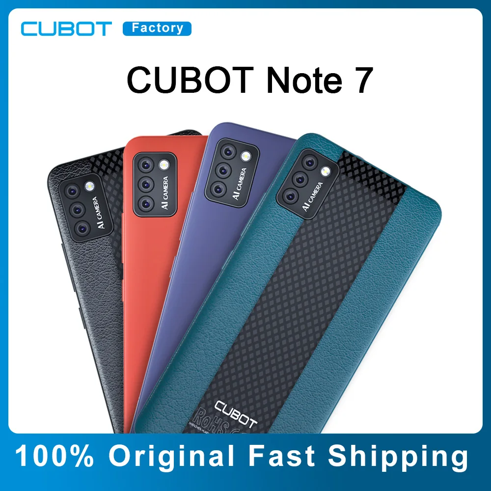 CUBOT Note 7 4G Smartphone 13MP Rear Triple Camera 5.5“ Small Cheap Cell Phone Android 10.0 Pie 3100mAh Dual SIM Card Telephone