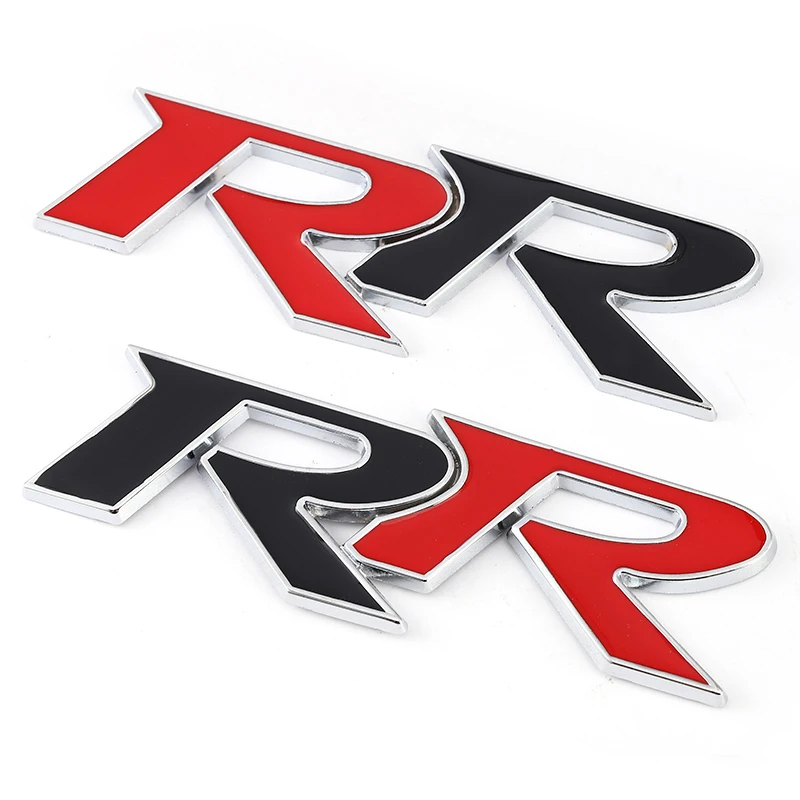 3D Metal RR Logo Car Stickers Emblem Trunk Badge Decals for Honda RR Civic Mugen Accord Crv City Hrv