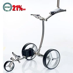 JSB203 Golf Trolley, 304 Stainless Steel Electric Golf Cart, Electric Three-wheeled Golf Cart, Golf Course Supplies 24V10AH 200W