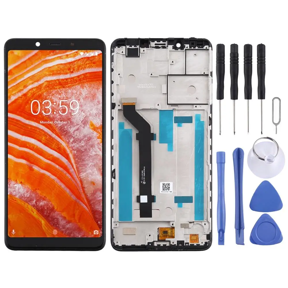 LCD Screen and Digitizer Full Assembly with Frame for Nokia 3.1 Plus TA-1118