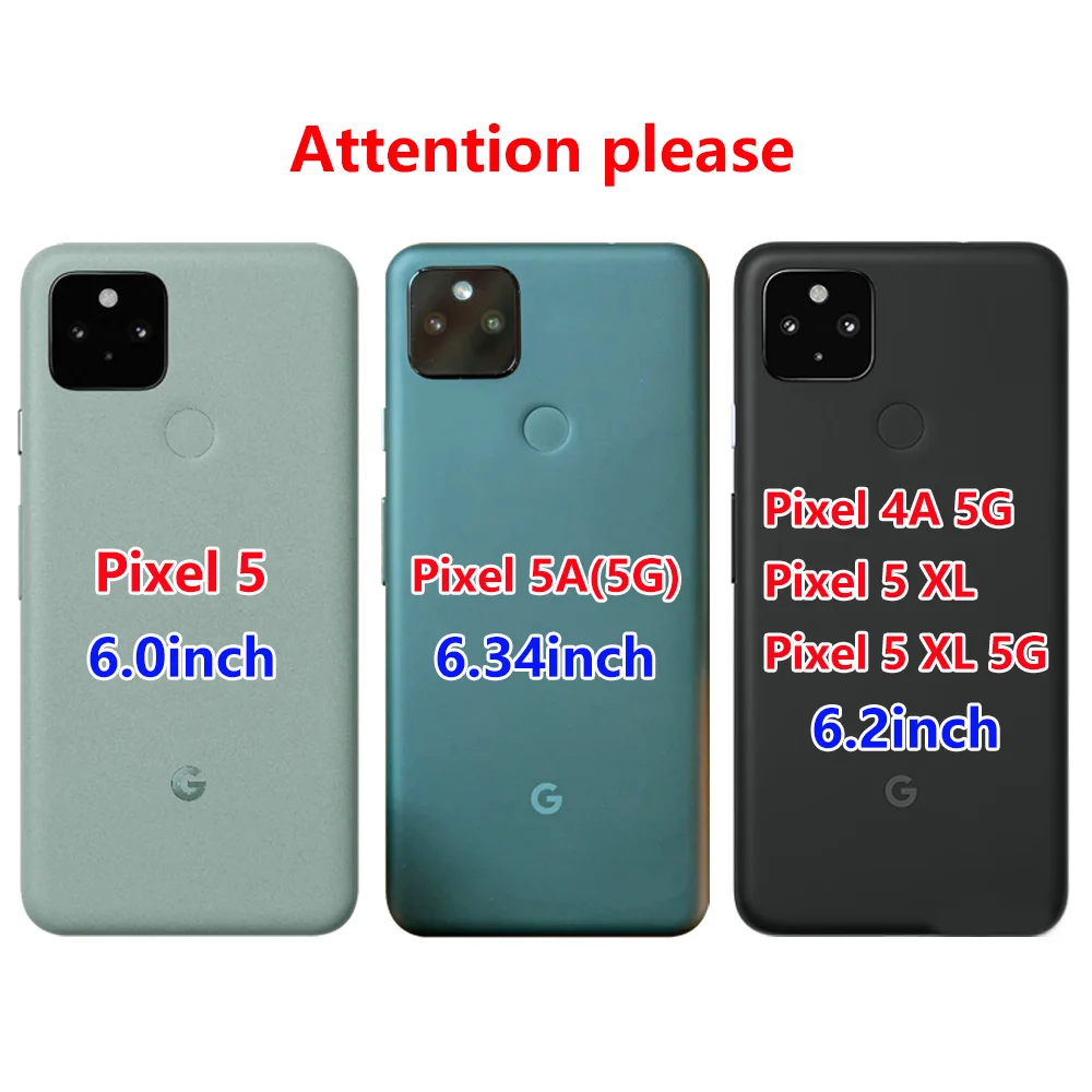 For Google Pixel 5 Case For Google Pixel 5A 5G Back Phone Cover On Google Pixel 5 XL 5G 4G Pixel5 a 5XL Bumper black tpu case